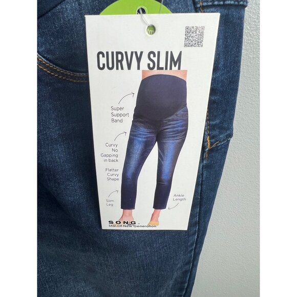 S.O.N.G. Maternity Curvy Slim Fit Denim Jeans M - Picture 11 of 11